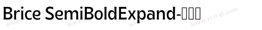 Brice SemiBoldExpand字体转换